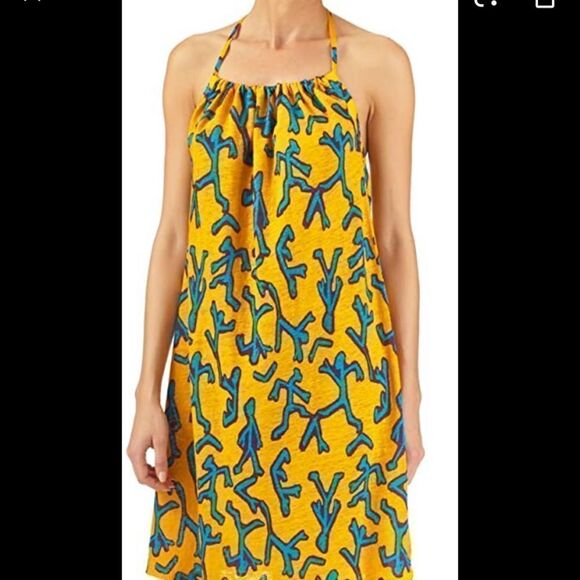Vilebrequin-Danse-Halter-Back-Dress-turmeric color   - Picture 1 of 7